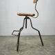1940s Czechoslovak Industrial Height Adjustable Swivel Workshop Chair
