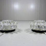 Set of 2 wall lamps by Glashütte Limburg Germany, 1960’s