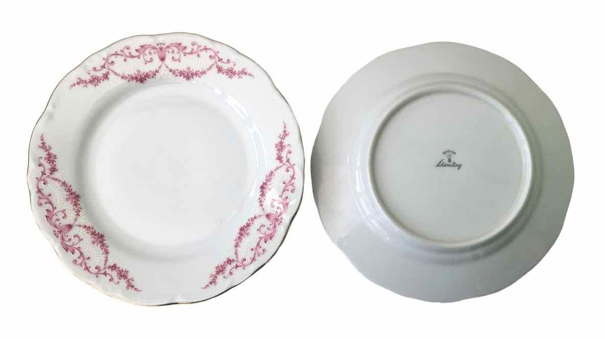 10 porcelain dessert plates