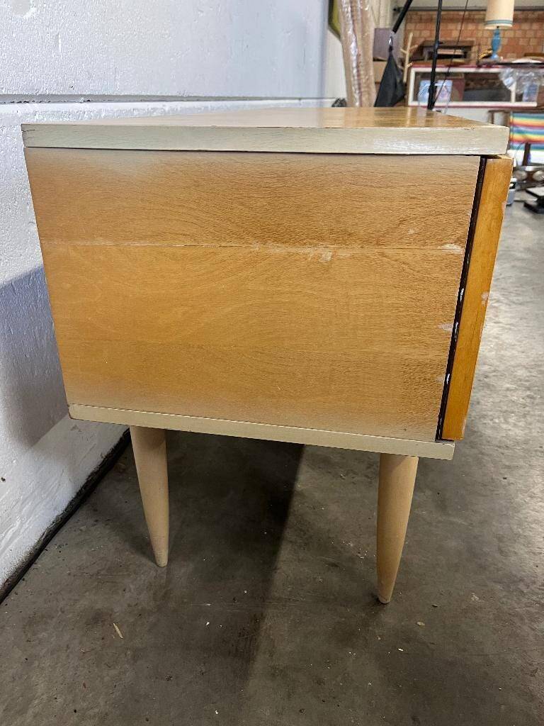 Vintage wooden low furniture / TV unit / low sideboard