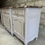 Regency style sideboard with red marble