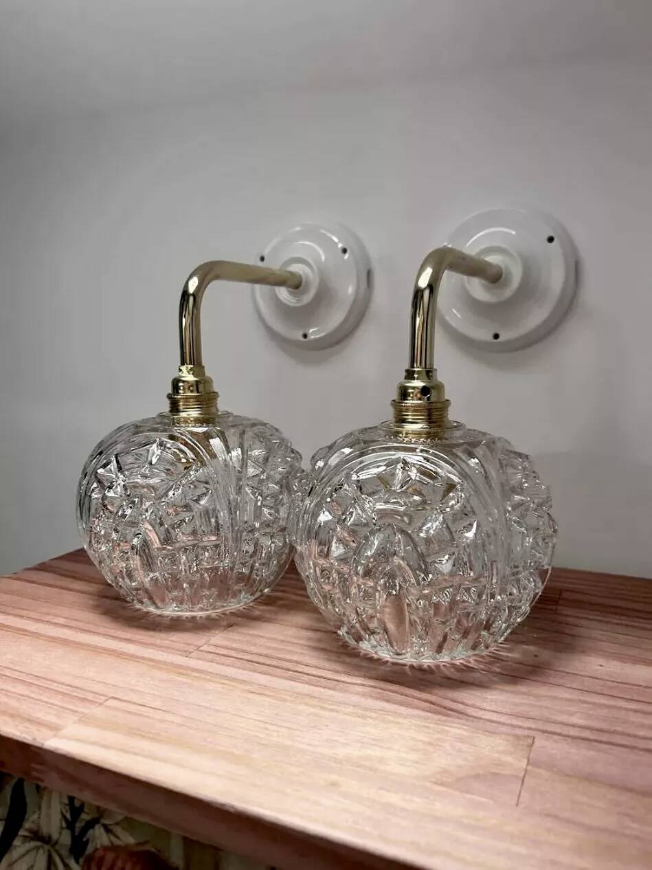 Pair of vintage wall sconces