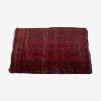 Tapis vintage en laine avec motif afghan bokhara 158x99cm