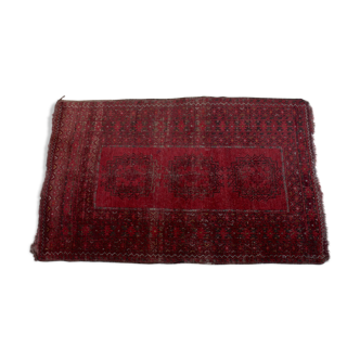 Vintage wool rug with Afghan bokhara motif 158x99cm