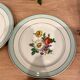 6 flat plates in half-porcelain Badonviller