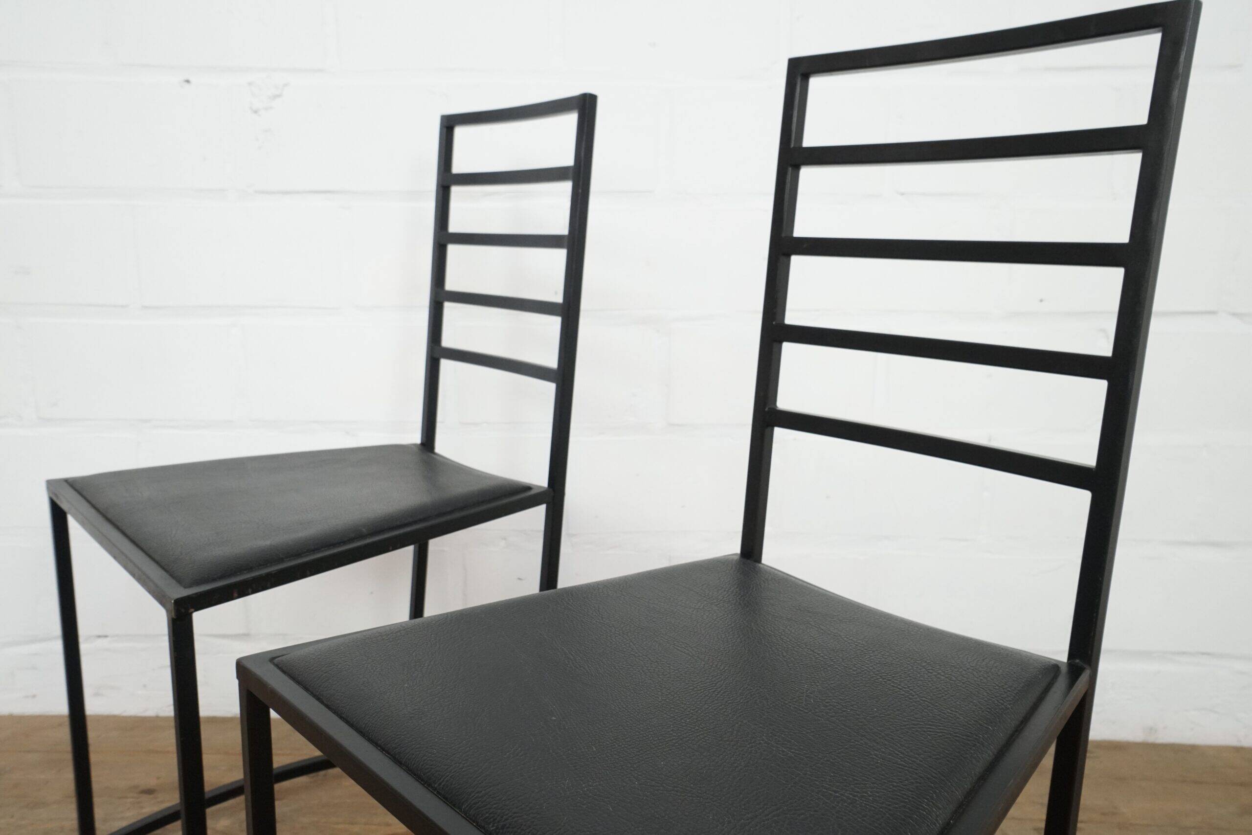 Set of 4 postmodern dining chairs