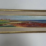 Swedish Oil on Panel – “Red Seaweed, Bredsätra Öland” by Stig Jonzon
