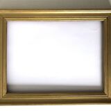 Rectangular golden wood frame