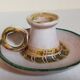 Duo of 50s ceramic hand candle holders