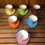 Bruno evrard ceramic coffee cups multicolor