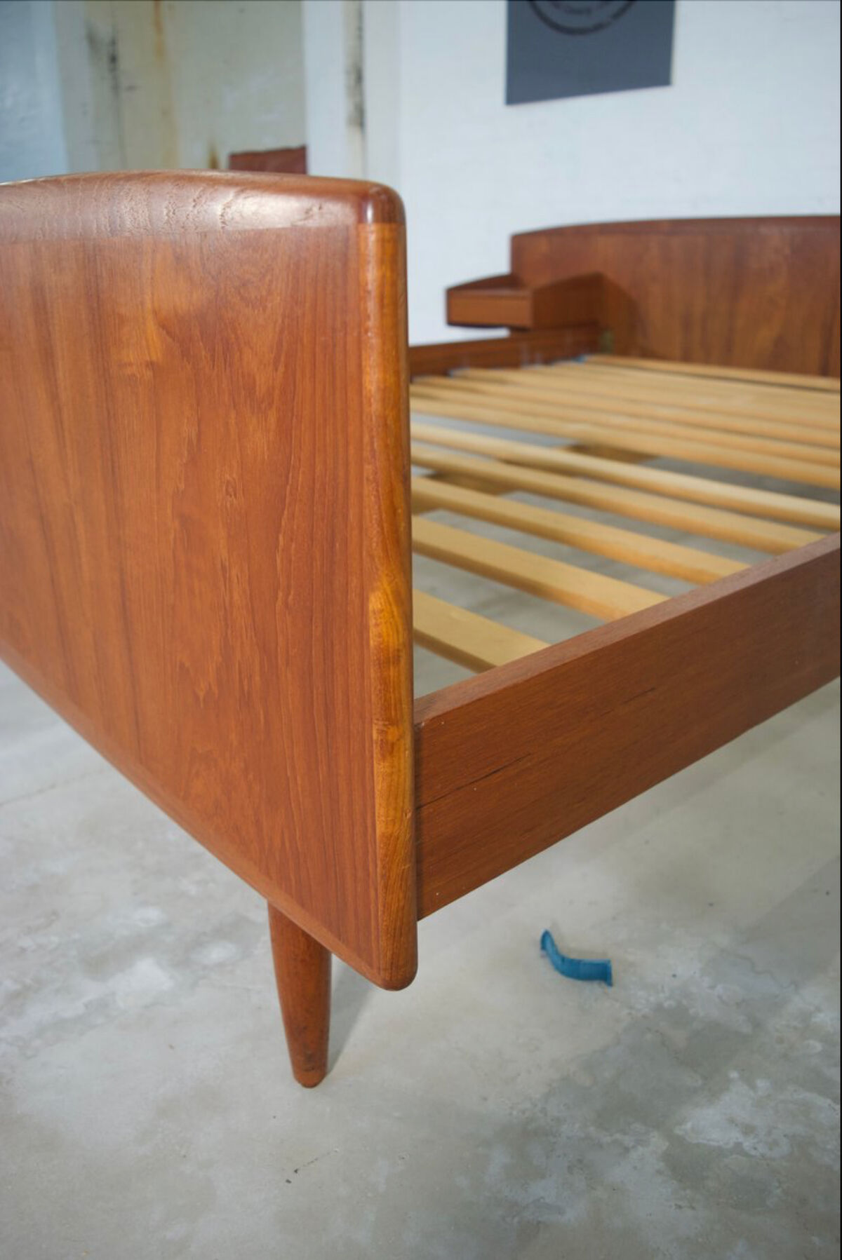 Lit double en teck danois par Melvin Mikkelsen années 1960.