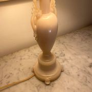 Glass lamp, 2M fabric cable, cotton lampshade