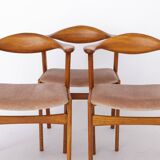 Set of 4 Erik Kirkegaard Chairs Model 49, Danish Mid Century 1960s Teak