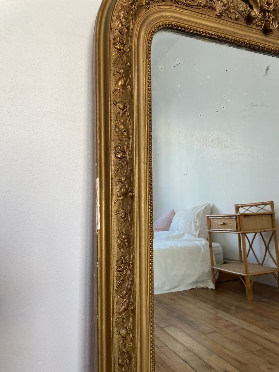 Old gilded mirror 118cm x79cm