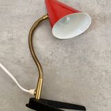 Old lamp red desk casserole year 50