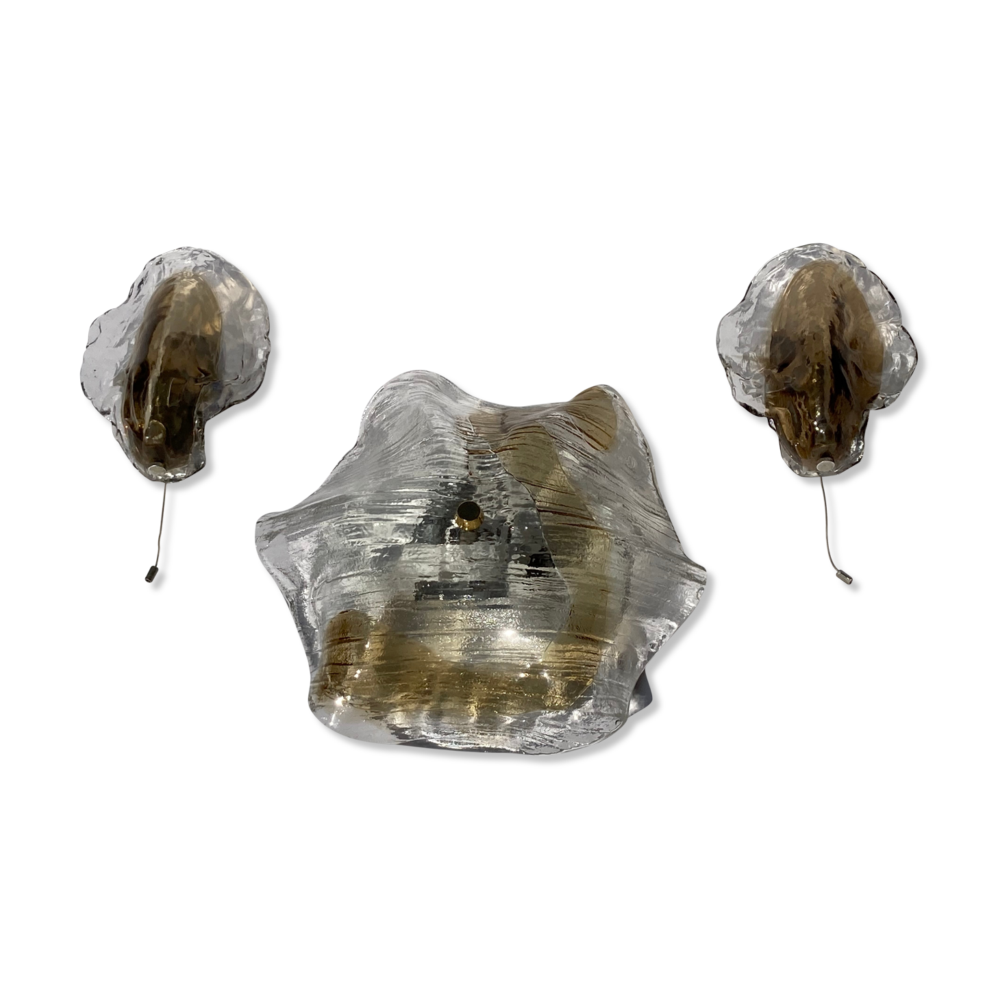 Kalmar Murano set, ceiling light and sconces