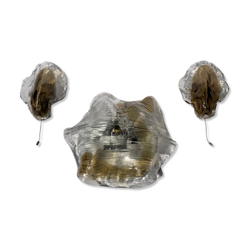 Ensemble Kalmar Murano, plafonnier et appliques