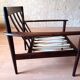 Pair of Danish Grete Jalk armchairs model Poul Jeppesen 56 in rosewood Denmark.