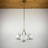 Modern Italian chandelier from the mid-century Stilnovo, 1950s.