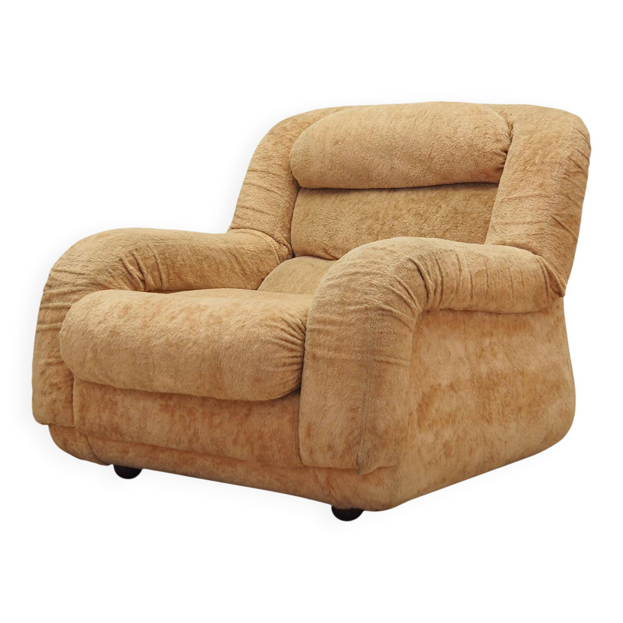 Beige armchair, Italian design, 1960s, production: Italy
