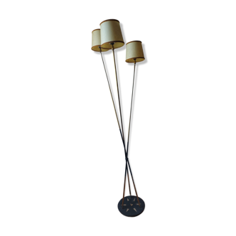 Lampadaire design en laiton 3 feux Arlus