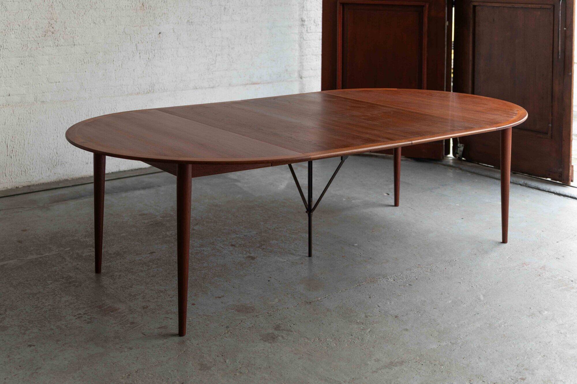 Large dining table by Grete Jalk
