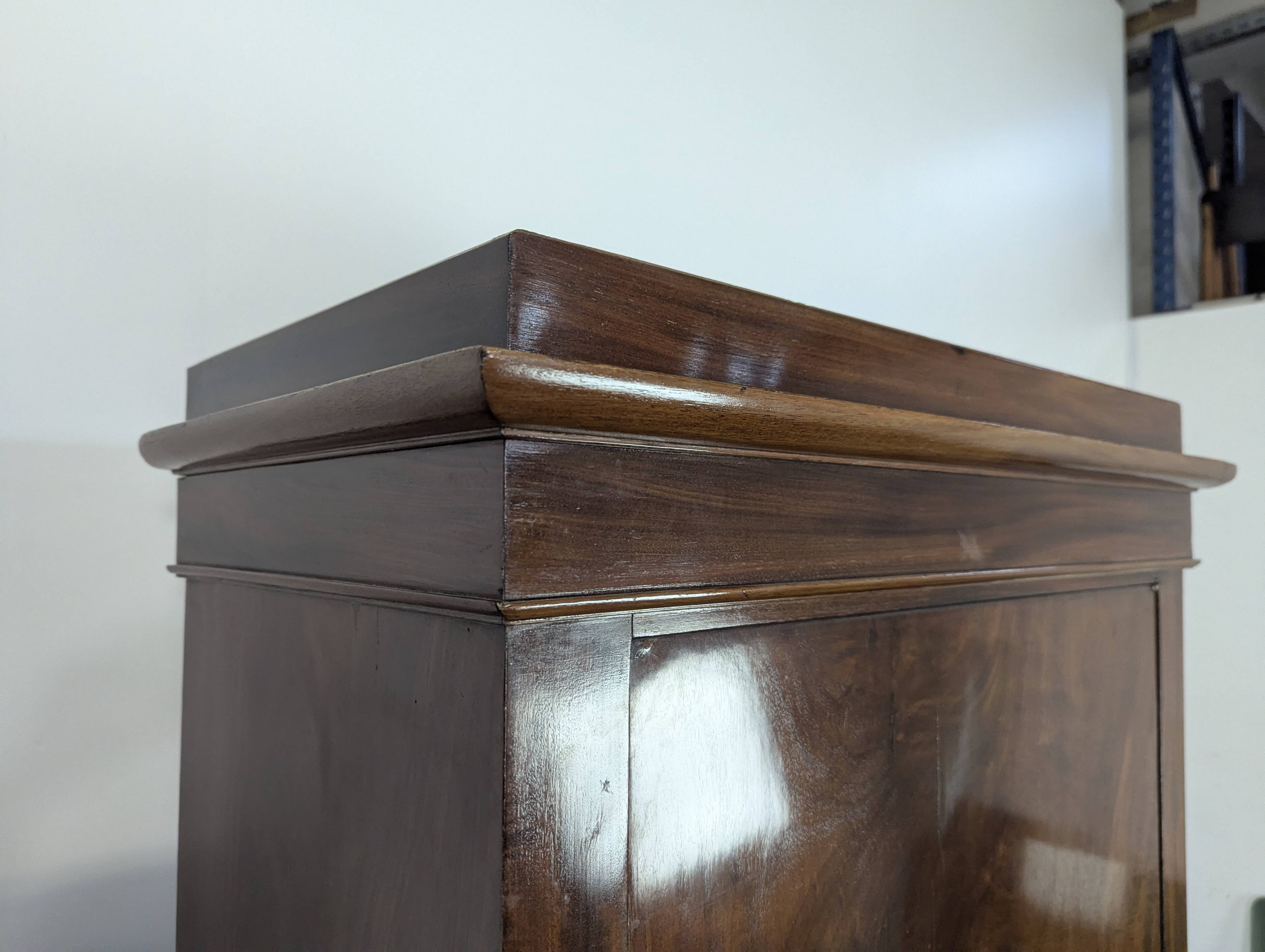 Restoration period wardrobe chest of drawers
