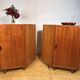 Mid-Century Retro Vintage Teak Pair of Corner Cabinets – 1960s Danish Desig