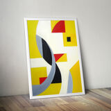 Abstract acrylic painting