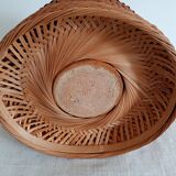 Woven bamboo basket and ceramic. Philippines.