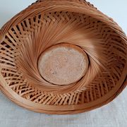 Panier en bambou tressé et céramique, Philippines
