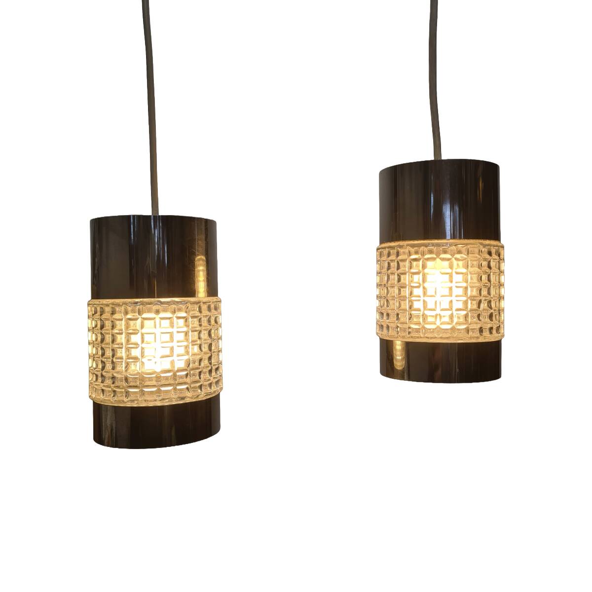 Vintage Space Age Pendant Lamps, 1970s