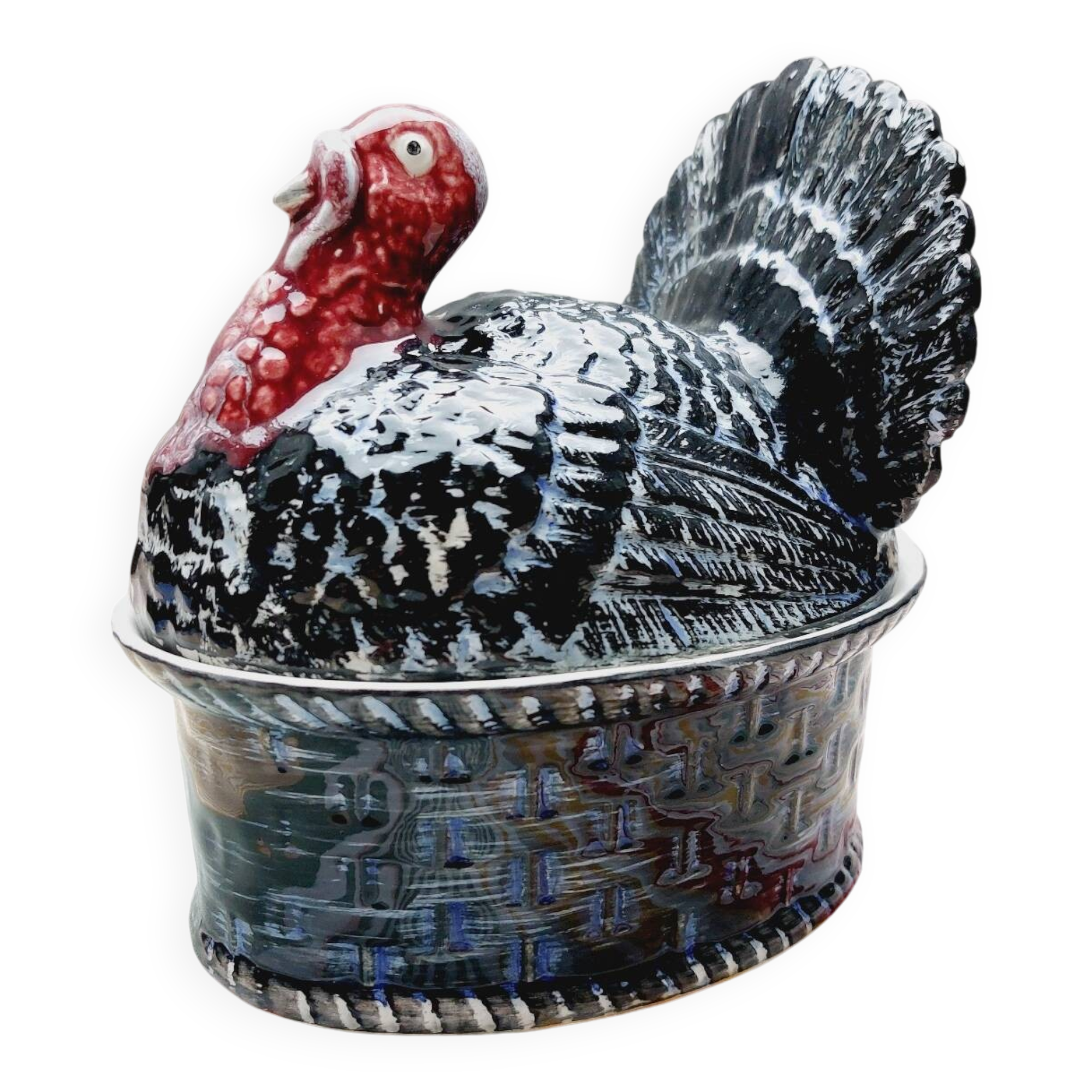 Ceramic turkey terrine