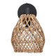 Rattan & Bamboo Classic Sconce Lamp, 15x17Cm