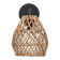Rattan & Bamboo Classic Sconce Lamp, 15x17Cm