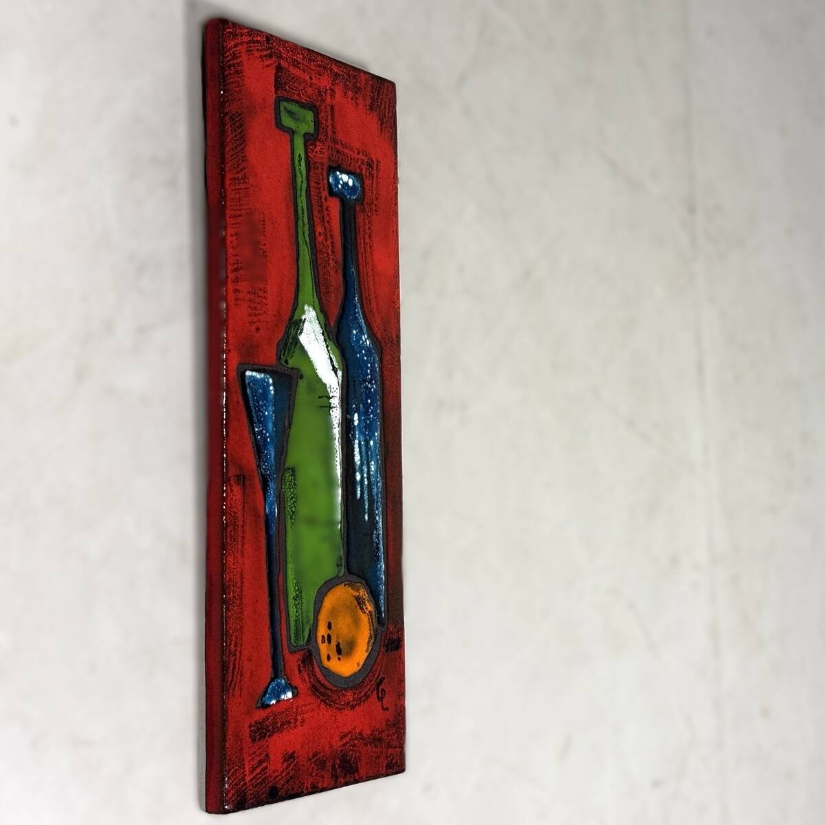 Ceramic wall decoration bottles Germany