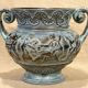 Large U-Keramik ceramic pot cover vase with antique decoration 4.610 kg