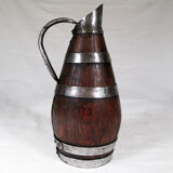 Ringed wooden pitcher