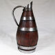 Ringed wooden pitcher