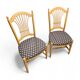 2 x rustic French country cottage side / dining chairs