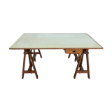 Former desk of architect work console table modernist vintage