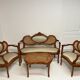Salon Louis XVI canné et mouluré  médaillon