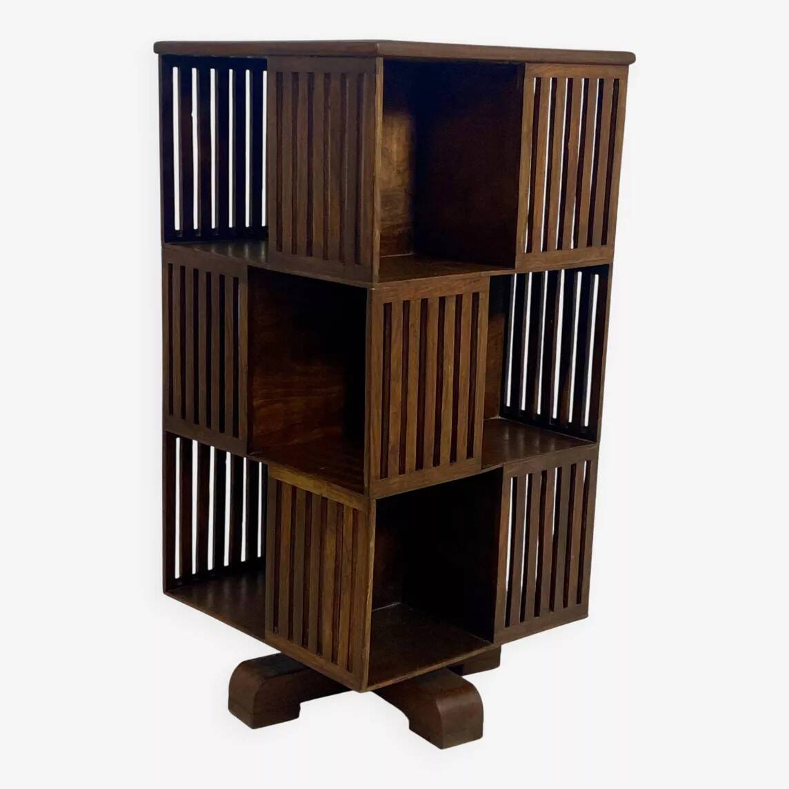 Vintage rotating library, mid 20th century