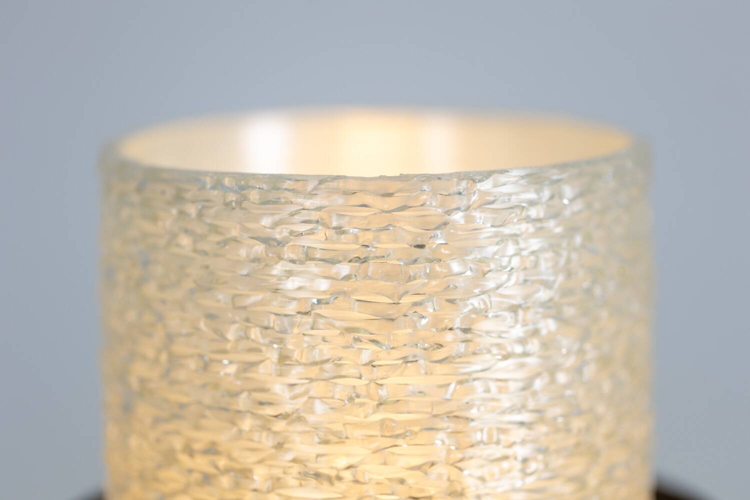 Tripod lamp in granite lucite and lacquered metal. 1950s.