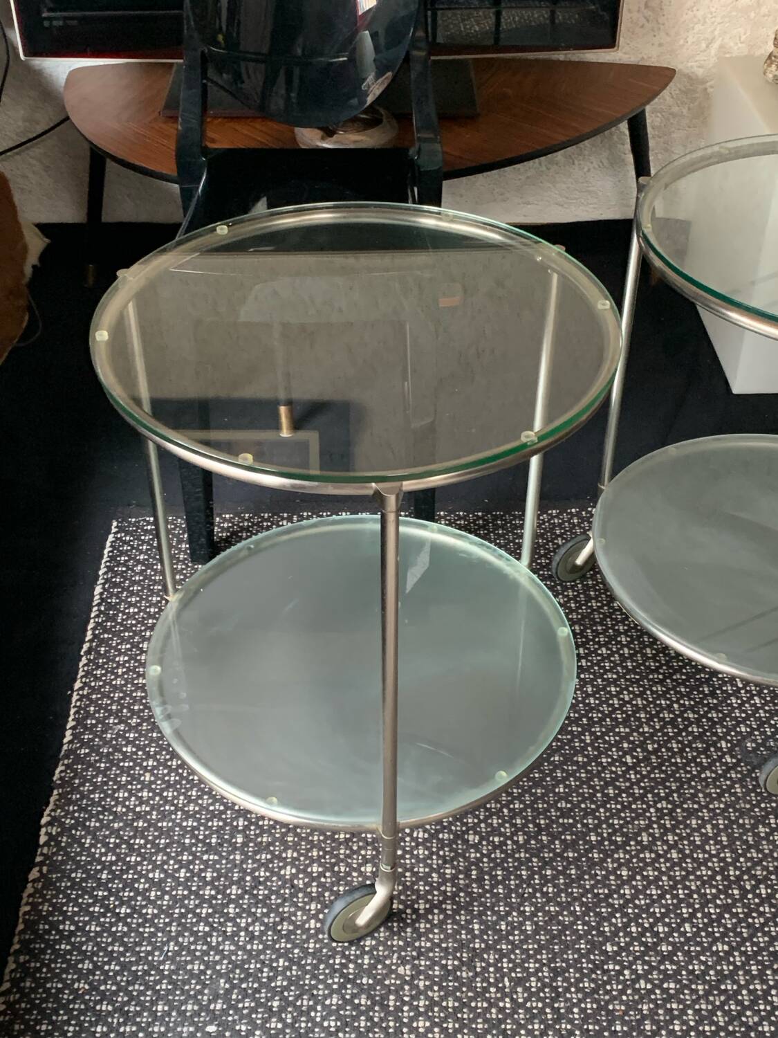 2 Strind model side tables by Ehlen Johansson, Ikea 1990s