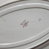 Oval earthenware dish, "Agreste" model, Sarreguemines