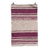 Handwoven recycled cotton rug - 40 x 60 cm
