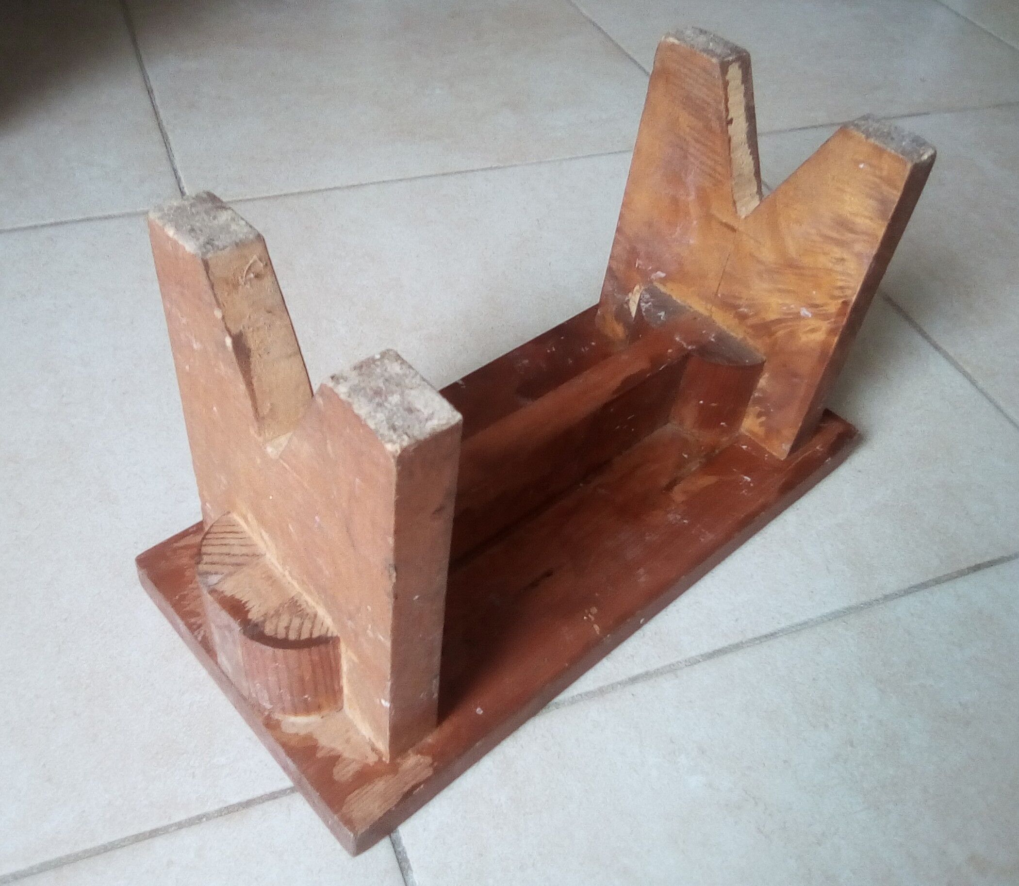 Vintage solid wood stool