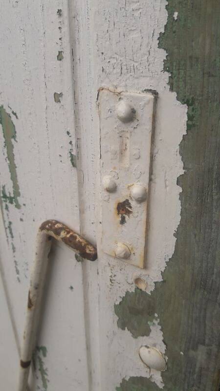 Shutters 4 leaves H148xL245cm antique oak pair 1