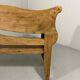 Antique oak bench in Biedemeier style 1860-1900